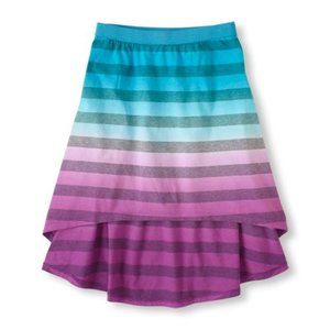 NWT childrens place purple blue ombre hi lo skirt